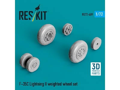Lockheed Martin F-35 C Lightning Ii - Weighted Wheel Set (3d-printed) - zdjęcie 1