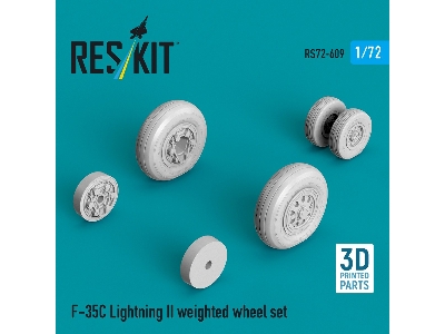 Lockheed Martin F-35 C Lightning Ii - Weighted Wheel Set (3d-printed) - zdjęcie 2