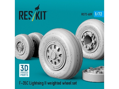 Lockheed Martin F-35 C Lightning Ii - Weighted Wheel Set (3d-printed) - zdjęcie 3
