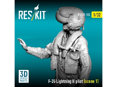 Lockheed Martin F-35 Lightning Ii - Pilot Scene 1 (1 Figure / 3d-printed) - zdjęcie 1