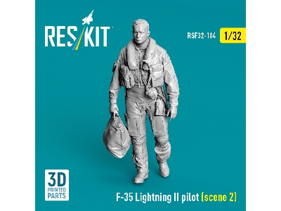 Lockheed Martin F-35 Lightning Ii - Pilot Scene 2 (1 Figure / 3d-printed) - zdjęcie 1