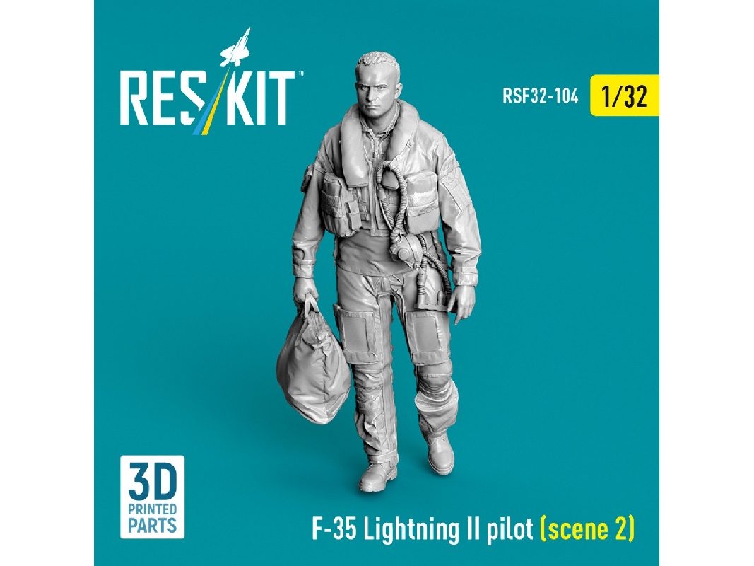 Lockheed Martin F-35 Lightning Ii - Pilot Scene 2 (1 Figure / 3d-printed) - zdjęcie 1
