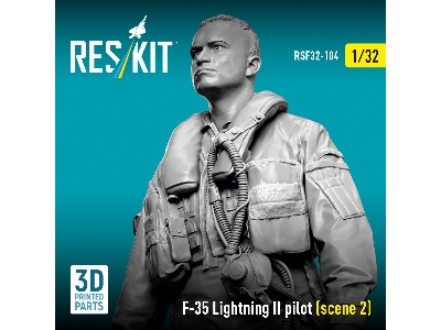 Lockheed Martin F-35 Lightning Ii - Pilot Scene 2 (1 Figure / 3d-printed) - zdjęcie 3