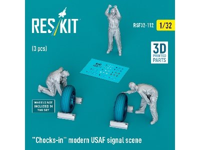 Chocks-in Modern Usaf Signal Scene (3 Figures / 3d-printed) - zdjęcie 1