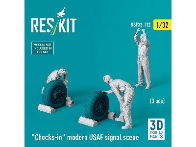 Chocks-in Modern Usaf Signal Scene (3 Figures / 3d-printed) - zdjęcie 2