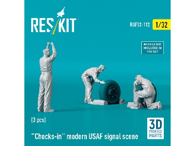 Chocks-in Modern Usaf Signal Scene (3 Figures / 3d-printed) - zdjęcie 3