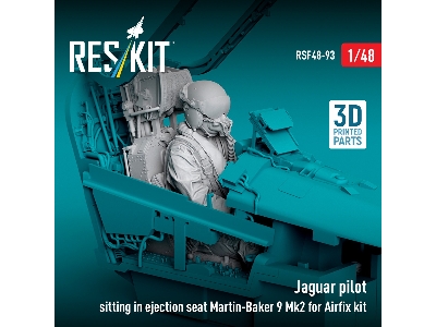 Jaguar Pilot Sitting In Ejection Seat Martin-baker 9 Mk2 (For Airfix Kits / 3d-printed) - zdjęcie 2
