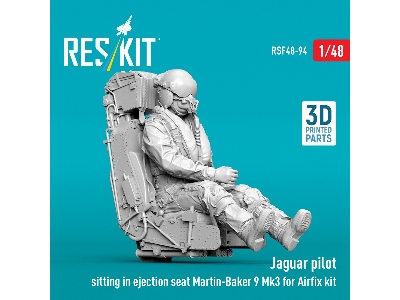 Jaguar Pilot Sitting In Ejection Seat Martin-baker 9 Mk3 (For Airfix Kits / 3d-printed) - zdjęcie 2
