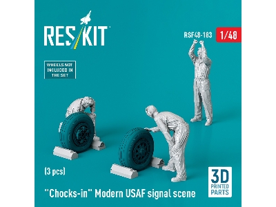 Chocks-in Modern Usaf Signal Scene (3 Figures / 3d-printed) - zdjęcie 3