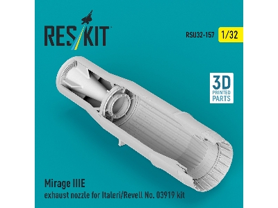 Mirage Iii E - Exhaust Nozzle (For Italeri And Revell 03919 Kits / 3d-printed) - zdjęcie 1