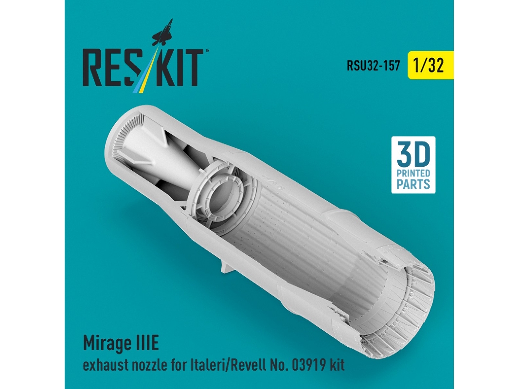 Mirage Iii E - Exhaust Nozzle (For Italeri And Revell 03919 Kits / 3d-printed) - zdjęcie 1