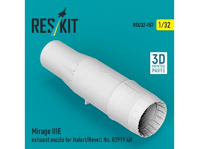 Mirage Iii E - Exhaust Nozzle (For Italeri And Revell 03919 Kits / 3d-printed) - zdjęcie 2