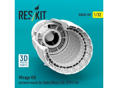 Mirage Iii E - Exhaust Nozzle (For Italeri And Revell 03919 Kits / 3d-printed) - zdjęcie 3
