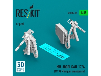 Sikorsky Mh-60 G/L - Gau-17/A (M134 Minigun) Weapon Set (2 Pcs / 3d-printed) - zdjęcie 1