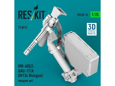 Sikorsky Mh-60 G/L - Gau-17/A (M134 Minigun) Weapon Set (2 Pcs / 3d-printed) - zdjęcie 3