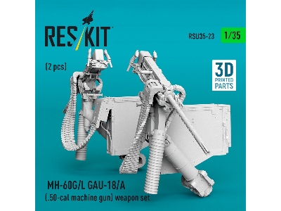 Sikorsky Mh-60 G/L - Gau-18/A (.50-cal Machine Gun) Weapon Set (2 Pcs / 3d-printed) - zdjęcie 2