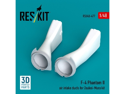 Mcdonnell Douglas F-4 Phantom Ii - Air Intake Ducts (For Zoukei Mura Kits / 3d-printed) - zdjęcie 2