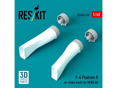 Mcdonnell Douglas F-4 Phantom Ii - Air Intake Ducts (For Meng Kits / 3d-printed) - zdjęcie 1