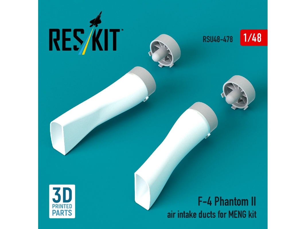 Mcdonnell Douglas F-4 Phantom Ii - Air Intake Ducts (For Meng Kits / 3d-printed) - zdjęcie 1