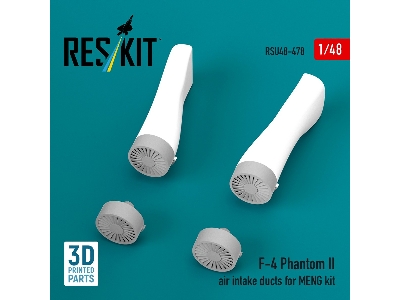Mcdonnell Douglas F-4 Phantom Ii - Air Intake Ducts (For Meng Kits / 3d-printed) - zdjęcie 3
