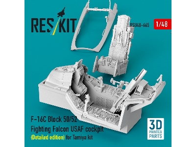 F-16 C Block 50/52 Fighting Falcon - Usaf Cockpit Detailed Edition (For Tamiya Kits / 3d-printed) - zdjęcie 3