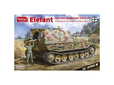 Elefant - Schwerer Jagdpanzer Sd.Kfz.184 With Zimmerit And Full Interior - zdjęcie 1