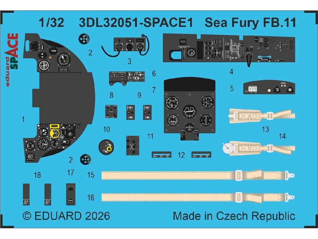 Hawker Sea Fury Fb.11 - Space Set (For Dbmk Kits) - zdjęcie 1