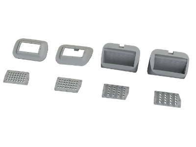 North American P-51 B/C Mustang - Nose Perforated Panels (For Eduard Kits / 3d-printed) - zdjęcie 2