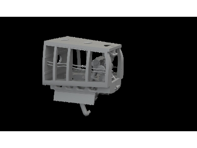 North American P-51 B/C Mustang - Tail Wheel Well (For Eduard Kits / 3d-printed) - zdjęcie 1