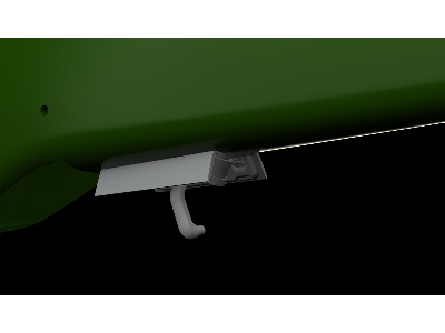 North American P-51 B/C Mustang - Tail Wheel Well (For Eduard Kits / 3d-printed) - zdjęcie 3