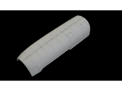 North American P-51 B/C Mustang - Top Cowling (For Eduard Kits / 3d-printed) - zdjęcie 1