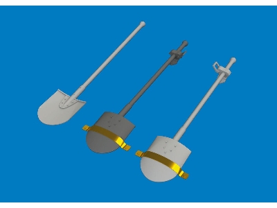 German Wwii Shovels (3 Pcs / 3d-printed) - zdjęcie 1