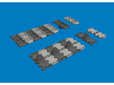 T-34 "v" Pattern Tracks (For Tamiya Kits / 3d-printed) - zdjęcie 1