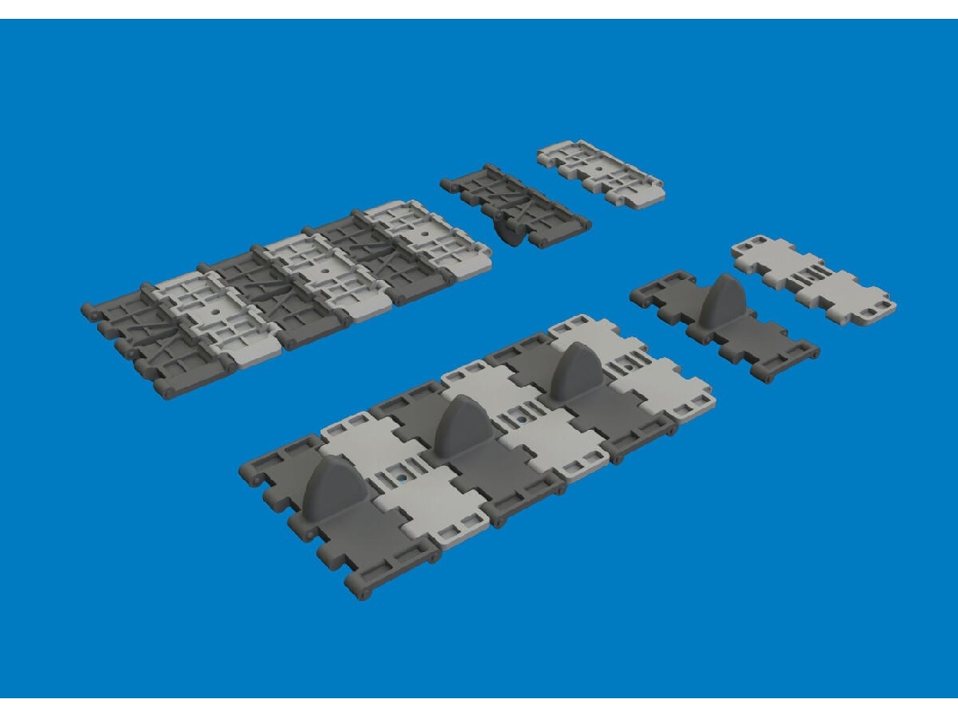 T-34 "v" Pattern Tracks (For Tamiya Kits / 3d-printed) - zdjęcie 1