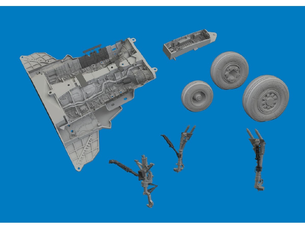Lockheed Martin F-35 A - Bottom Equipment Detail Set (For Tamia Kits / 3d-printed) - zdjęcie 1