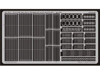  M-1126 Mounted rack and belts 1/35 - Trumpeter - blaszki - zdjęcie 3