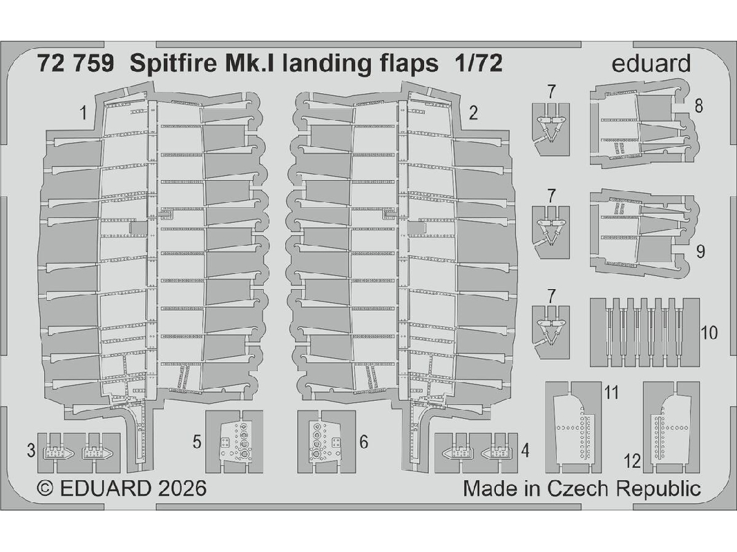 Supermarine Spitfire Mk.I - Landing Flaps (For Eduard Kits) - zdjęcie 1