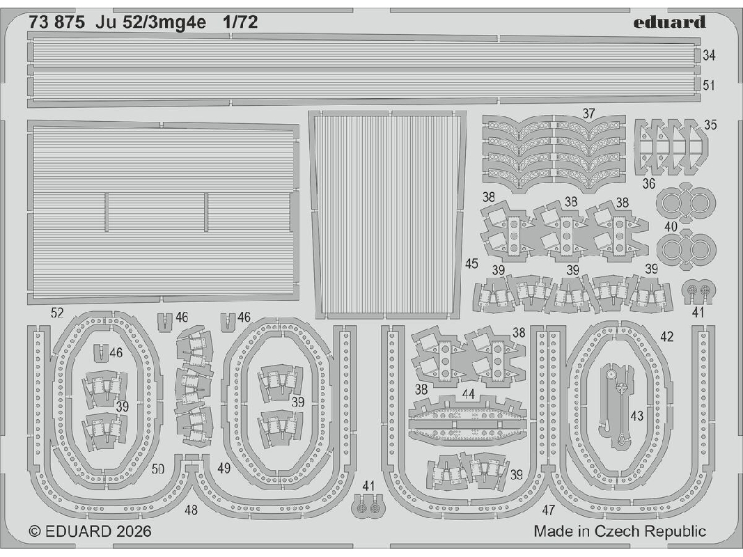 Junkers Ju 52/3mg4e - Pe Parts (For Airfix Kits) - zdjęcie 1