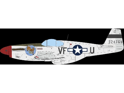 North American P-51 B Mustang (Malcolm Hood Canopy) Hybrid Edition - zdjęcie 4