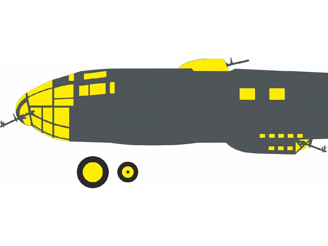 Heinkel He-111 P-1 - Mask Set (For Revell Kits) - zdjęcie 1