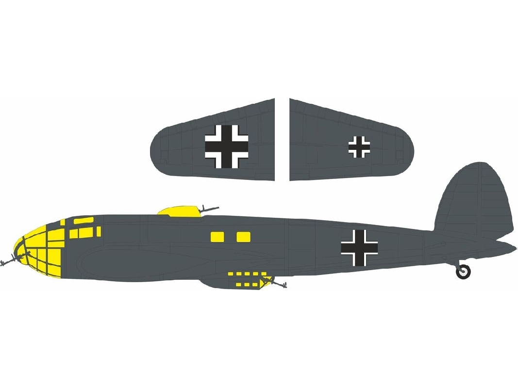 Heinkel He-111 P-1 - National Insignia Mask Set (For Revell Kits) - zdjęcie 1