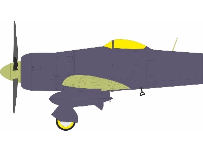 Hawker Sea Fury Fb.11 - Tface Mask Set (For Dbm Kits) - zdjęcie 1