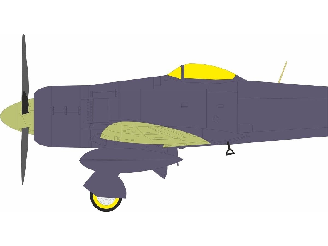 Hawker Sea Fury Fb.11 - Tface Mask Set (For Dbm Kits) - zdjęcie 1