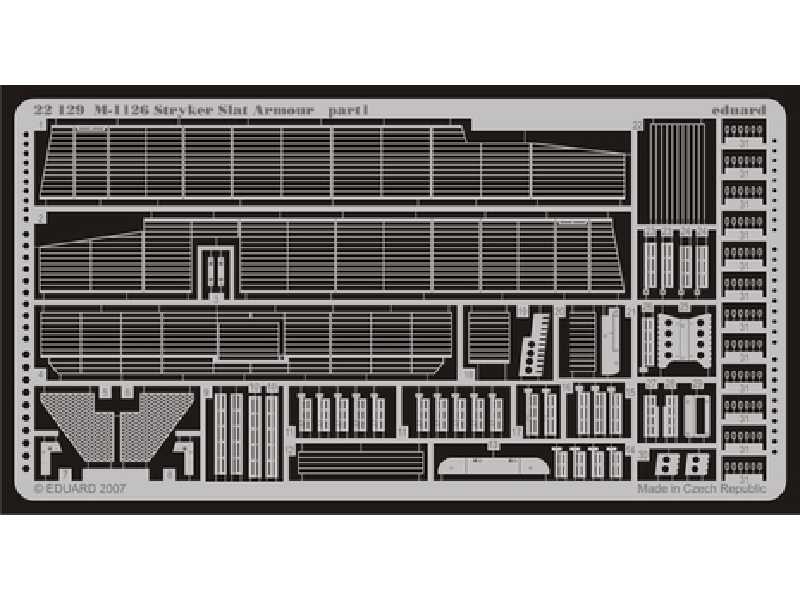  M-1126 slat armour 1/72 - Trumpeter - blaszki - zdjęcie 1