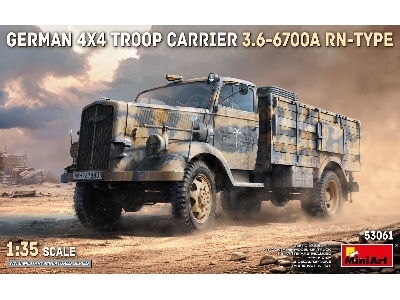 German 4x4 Troop Carrier Opel Blitz 3.6-6700a Rn-type - zdjęcie 1