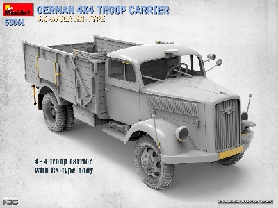 German 4x4 Troop Carrier Opel Blitz 3.6-6700a Rn-type - zdjęcie 2