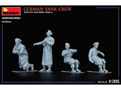 German Tank Crew - Winter Uniform (1939-1941 / 4 Figures) - zdjęcie 3