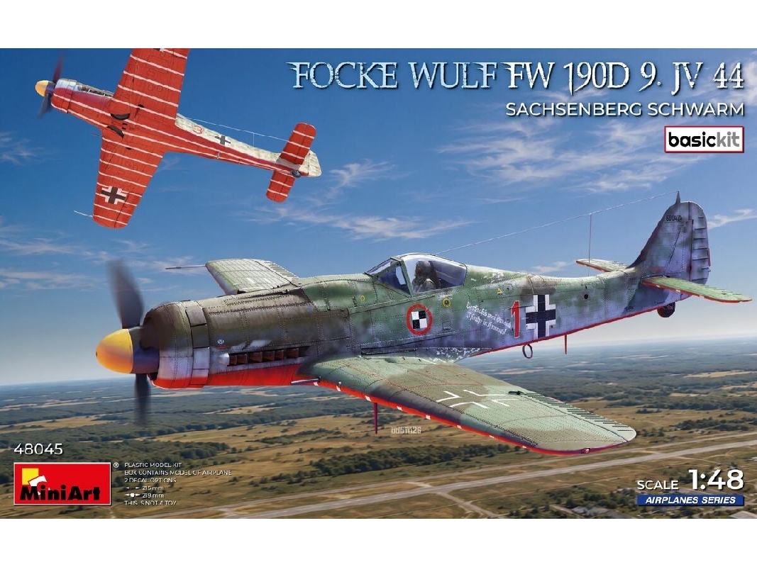Focke Wulf Fw-190 D-9 - Jv 44 Sachsenberg Schwarm (Basic Kit) - zdjęcie 1