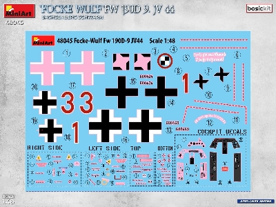 Focke Wulf Fw-190 D-9 - Jv 44 Sachsenberg Schwarm (Basic Kit) - zdjęcie 2