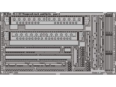  M-1127 mounted rack and belts 1/35 - Trumpeter - blaszki - zdjęcie 1